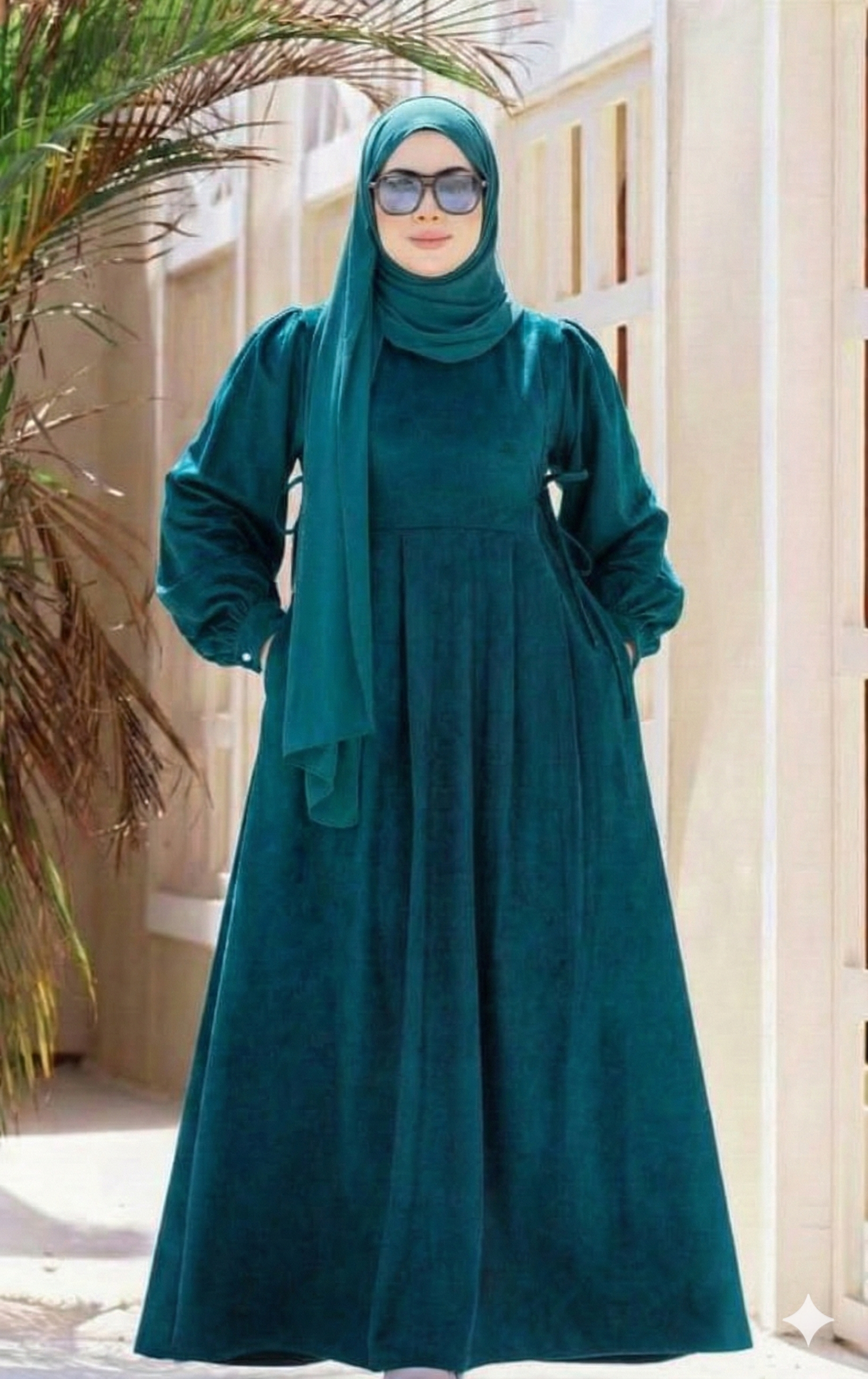 دريس فرنسي من القطيفة المُضلَّع